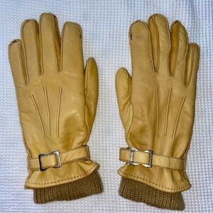 Vintage genuine‎ Leather women’s Gloves with liners Sz small